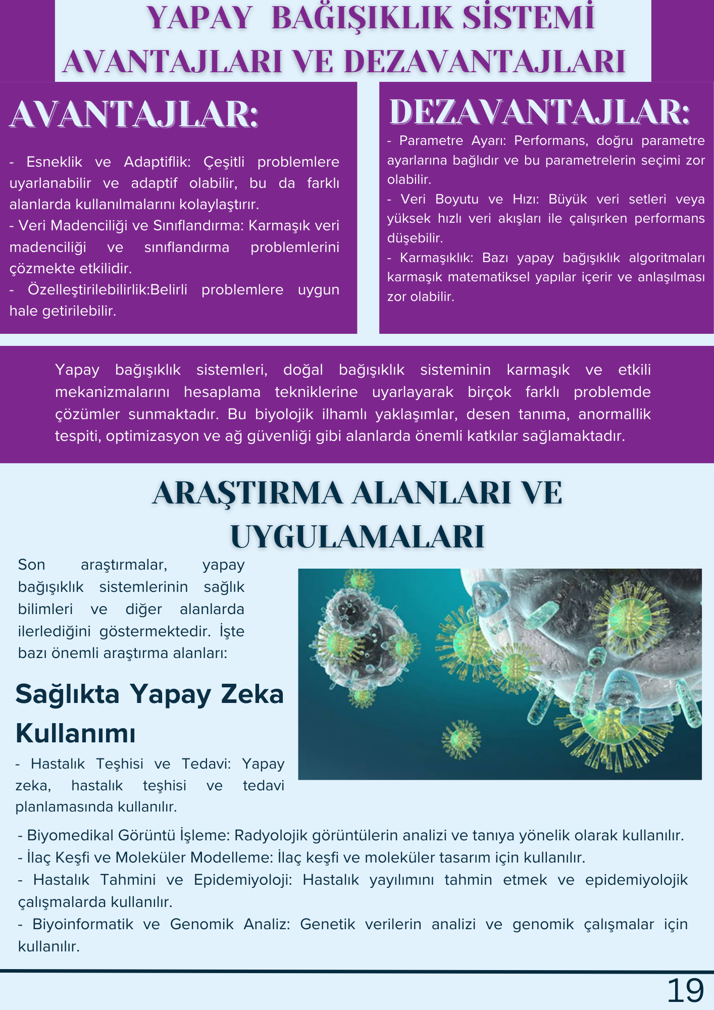 YAPAY BAĞIŞIKLIK SİSTEMLERİ