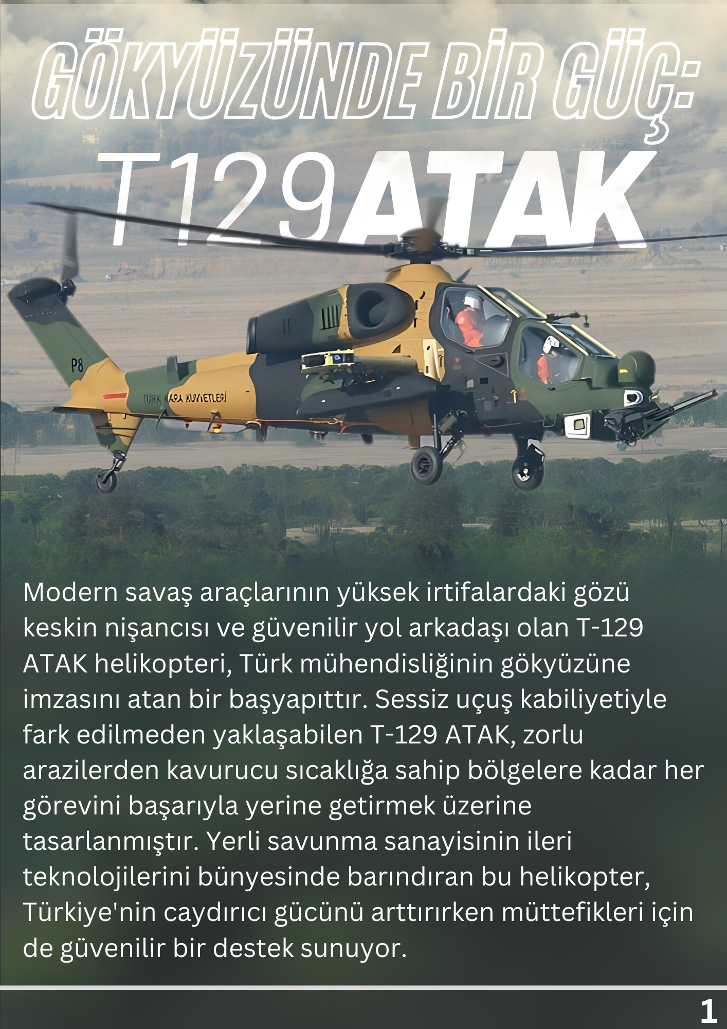Gökyüzünde Bir Güç:  T-129 ATAK Helikopteri