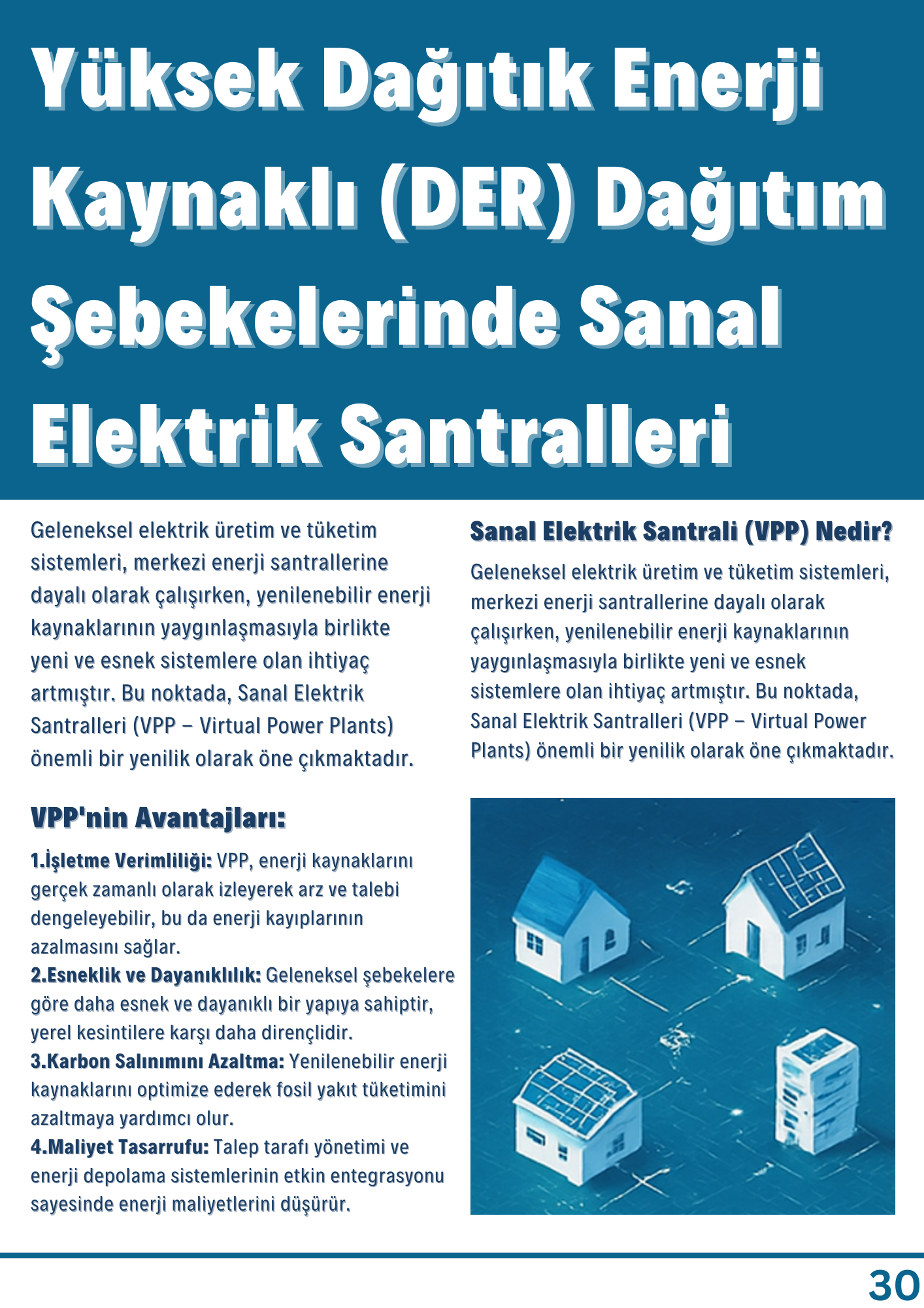 Sanal Elektrik Santralleri ile DER Yönetim